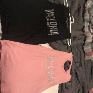 Victoria Sport tanks with open twisted backs